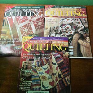 American Patchwork & Quilting Magazine lot April 1998, Feb Dec 1997